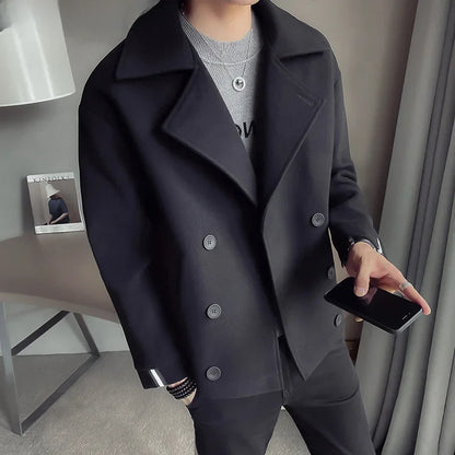 Men's Korean Style Woolen Jacket